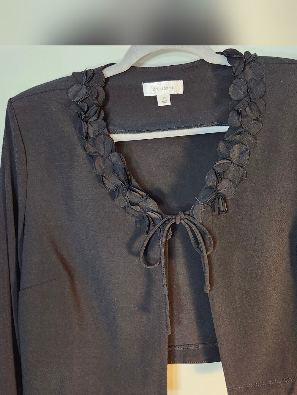 Dress Barn Black Shrug